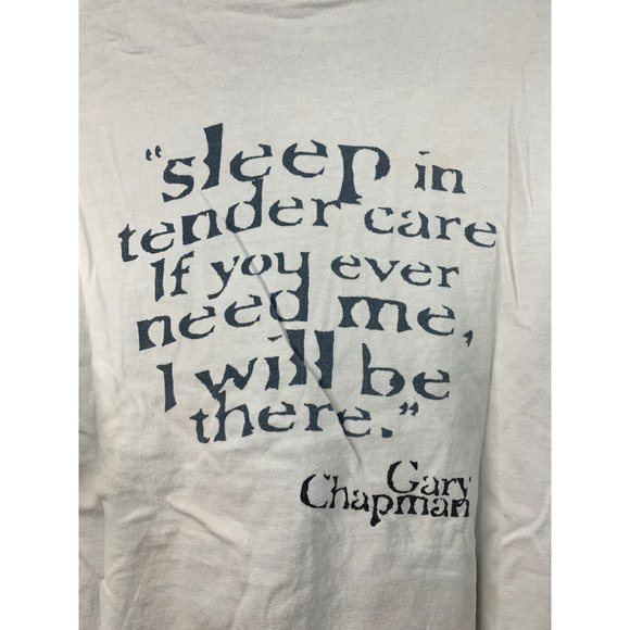 Vintage Gary Chapman Shirt Shelter Album Tee 90s Christian Music Tour Concert M - Picture 9 of 11